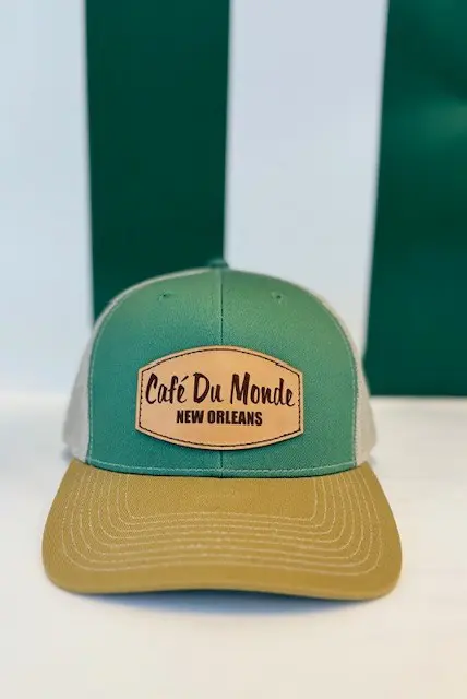 Leather Patch Fern and Gold Cap