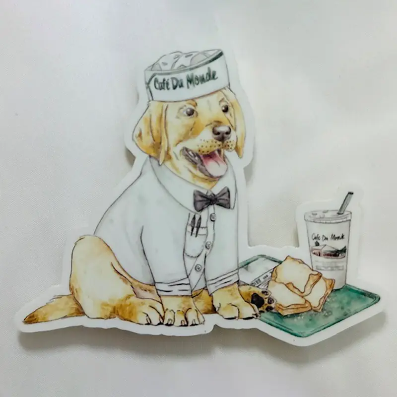 Pup Waiter Permanent Vinyl Sticker