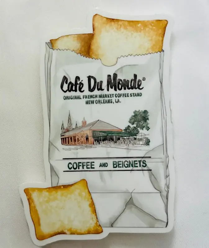 Order of Beignets Permanent Vinyl Sticker