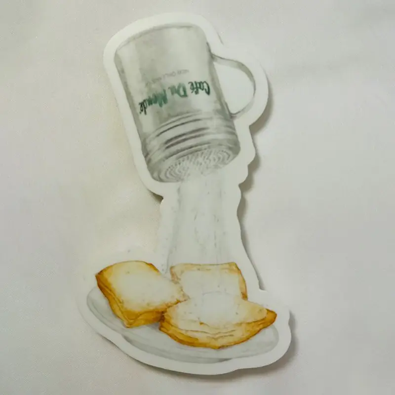 Powdered Sugar Permanent Vinyl Sticker