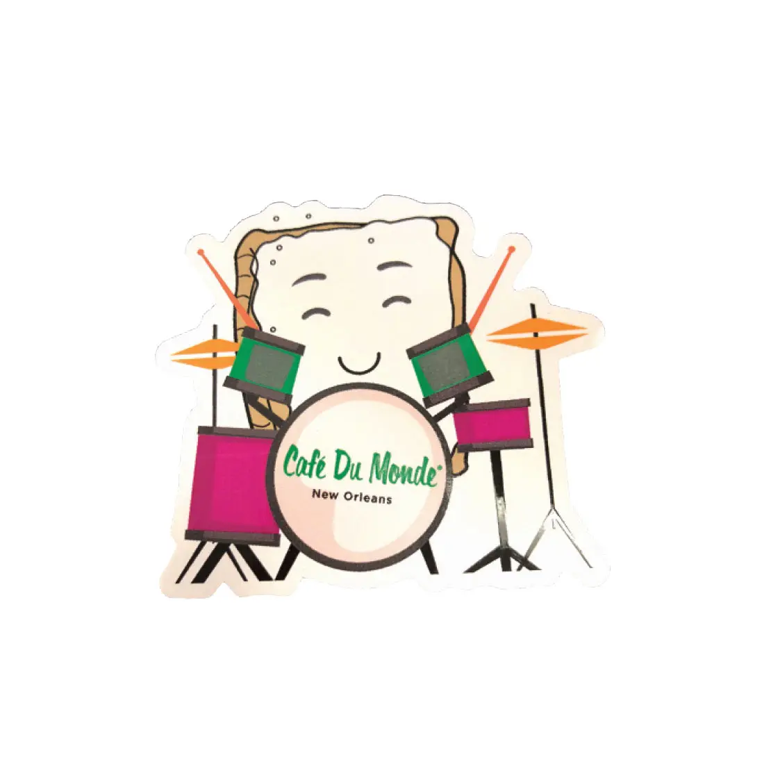 Drums Permanent Vinyl Sticker