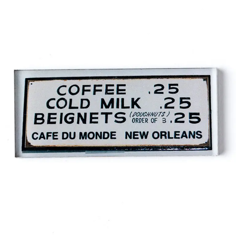 Metal Reproduction Menu Sign