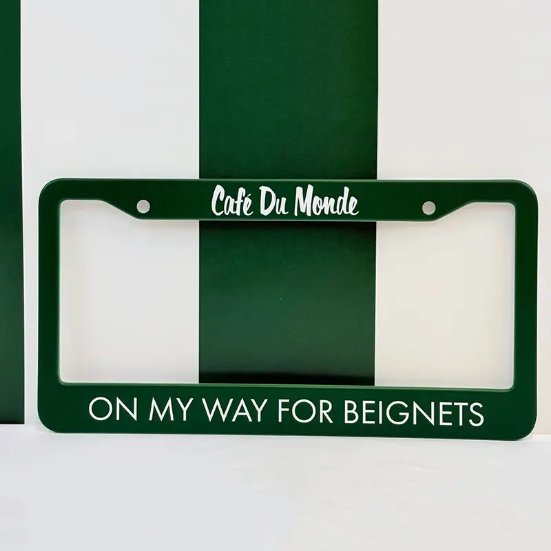 “On My Way for Beignets” License Plate Cover