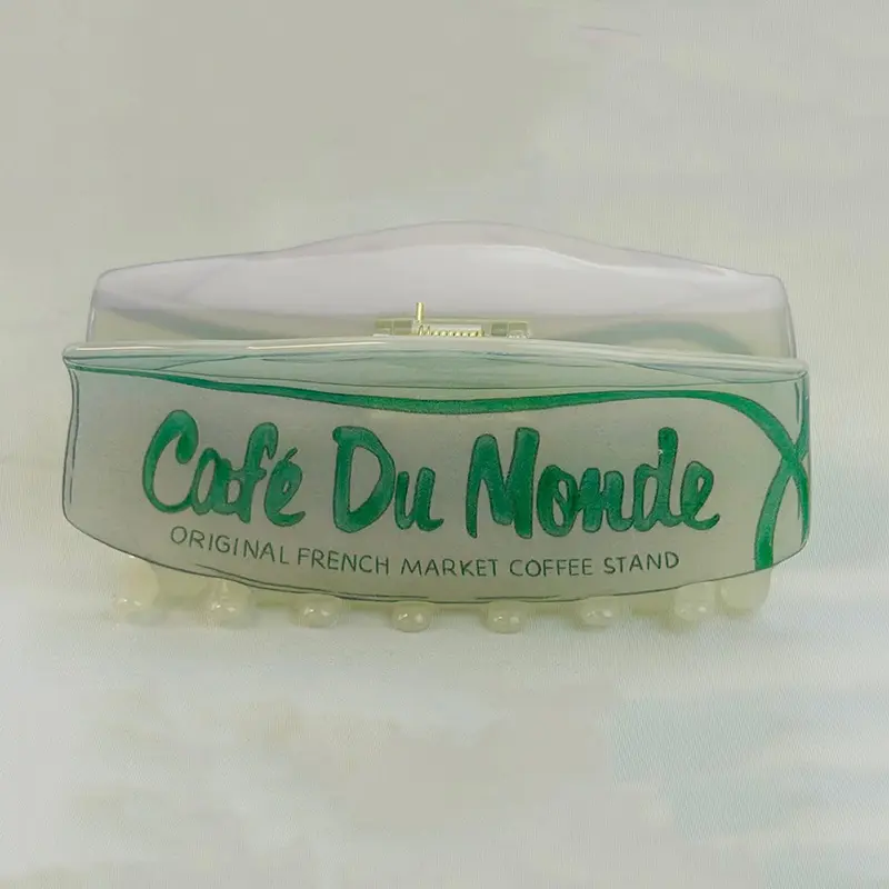 Hair Clip Cafe Du Monde Hat