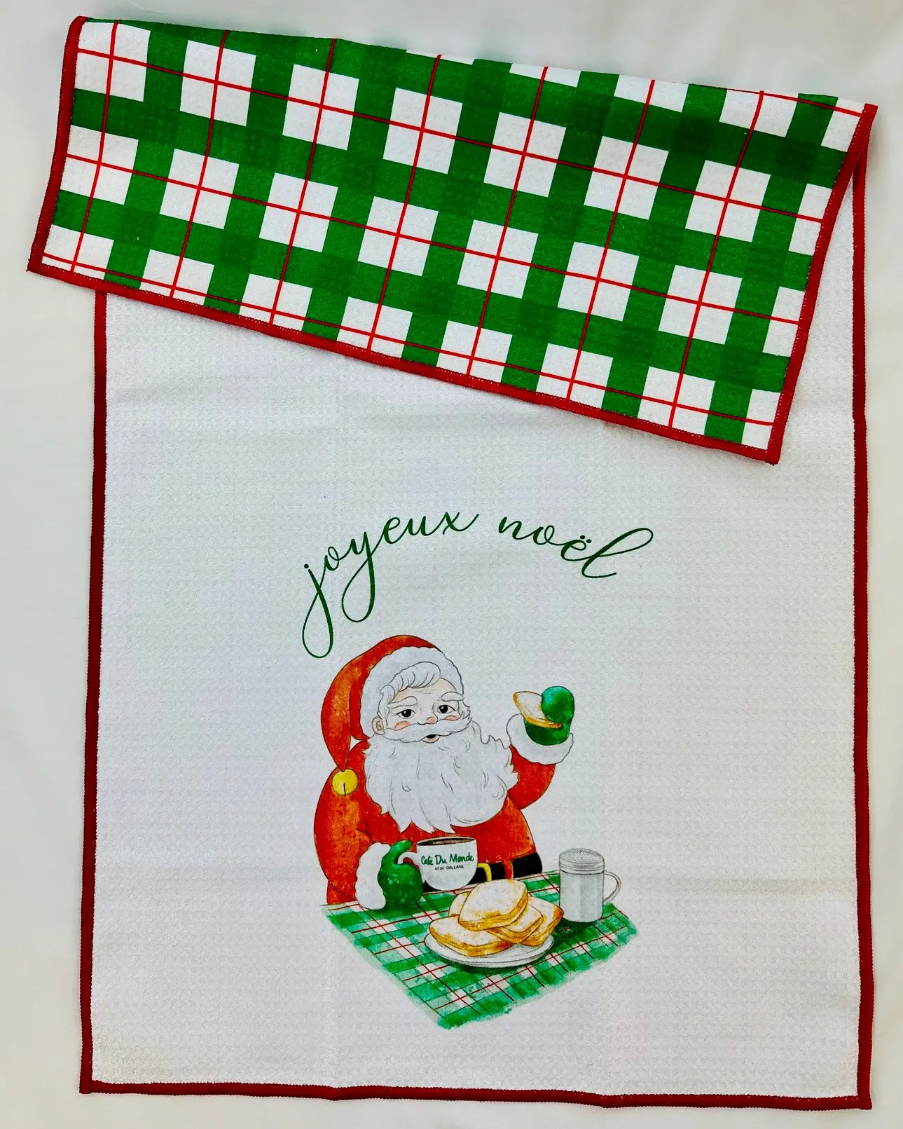 Joyeaux Noel Santa Kitchen Towel